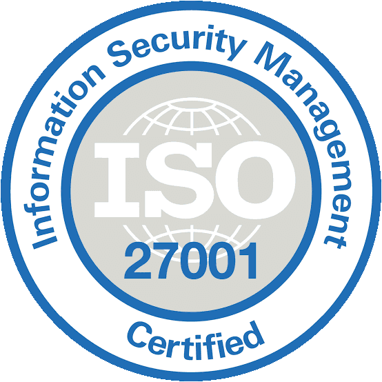 ISO 27001 Information Security Management certified